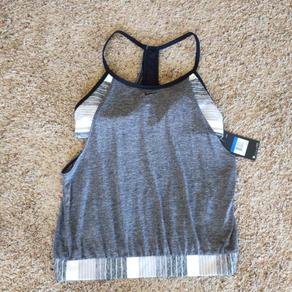 Nike brand tank top with built in sports bra